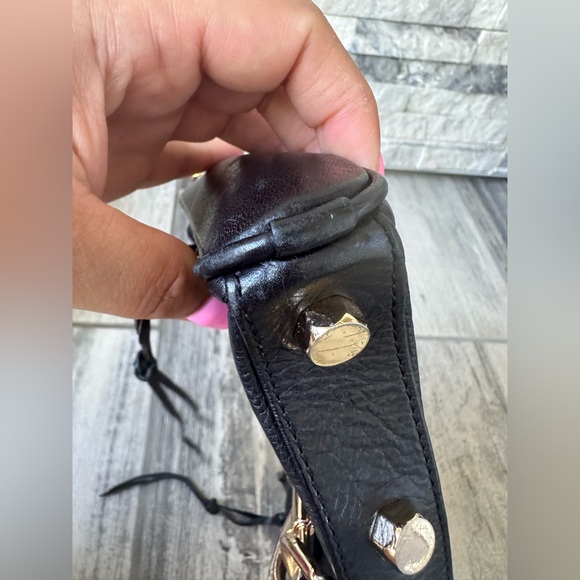 Rebecca Minkoff MAC Leather Black and Gold Handbag ONLY - Picture 15 of 17